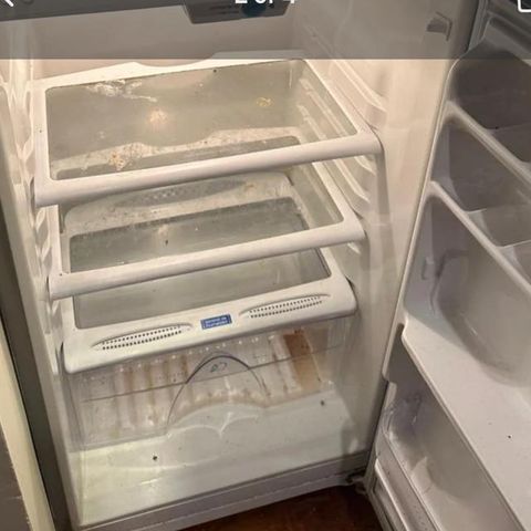 Refrigerator before cleaning